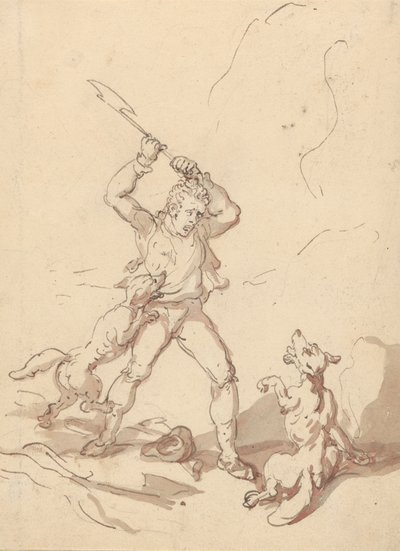 Albumin piirustus tekijältä Thomas Rowlandson