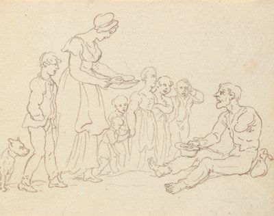 Albumin piirustus tekijältä Thomas Rowlandson