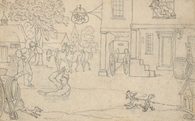Albumin piirustus tekijältä Thomas Rowlandson