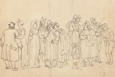 Albumin piirustus tekijältä Thomas Rowlandson