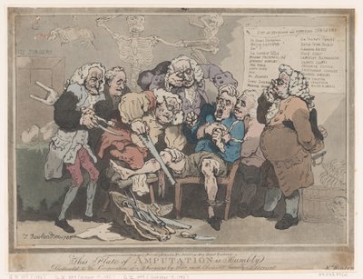 Amputaatio, 17. helmikuuta 1786, 17. helmikuuta 1786. tekijältä Thomas Rowlandson