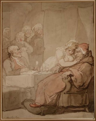 An Eye on the Will (kynä ja muste, akvarelli) tekijältä Thomas Rowlandson