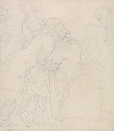 Vanha mies, jota kuolema kiusaa tekijältä Thomas Rowlandson