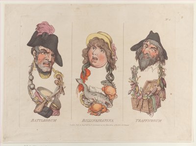 Battleorum, Billingsgatina, Trafficorum, 15. elokuuta 1800, 15. elokuuta 1800. tekijältä Thomas Rowlandson