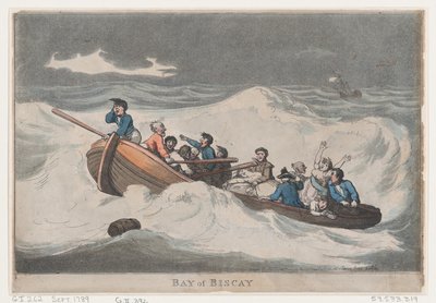 Biskajanlahti, syyskuu 1789, syyskuu 1789. tekijältä Thomas Rowlandson