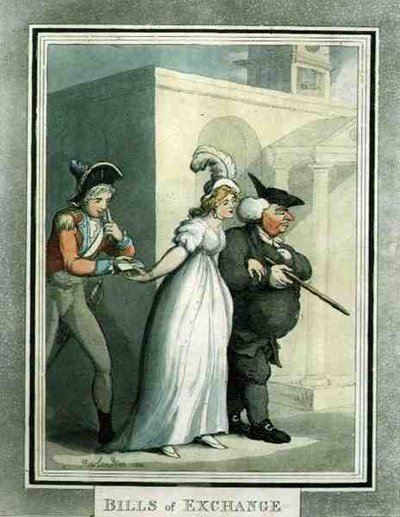 Vekselit, pub. Kirjailija: Rudolph Ackermann tekijältä Thomas Rowlandson
