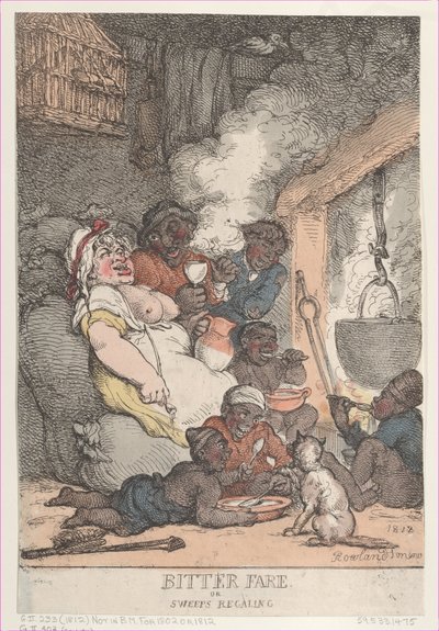 Bitter Fare or Sweeps Regaling, 1812, 1812. tekijältä Thomas Rowlandson