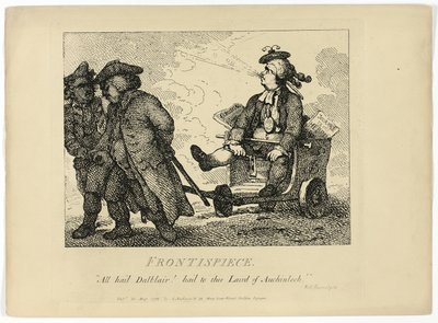 Boswellin matka Hebrideillä: Etukuva tekijältä Thomas Rowlandson
