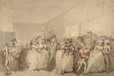 Box-aulan lepotuolit tekijältä Thomas Rowlandson
