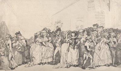 Box Lobby -lepotuolit tekijältä Thomas Rowlandson