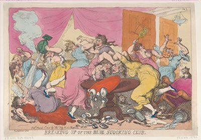 Blue Stocking Clubin hajoaminen, 1. maaliskuuta 1815, 1. maaliskuuta 1815. tekijältä Thomas Rowlandson