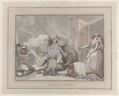 Huolimaton huomio, 1. helmikuuta 1789, 1. helmikuuta 1789. tekijältä Thomas Rowlandson
