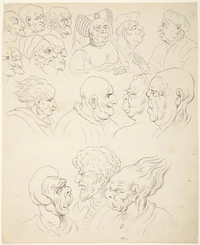 Karikatyyripäät tekijältä Thomas Rowlandson