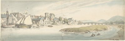 Carmarthenin linna, Wales tekijältä Thomas Rowlandson