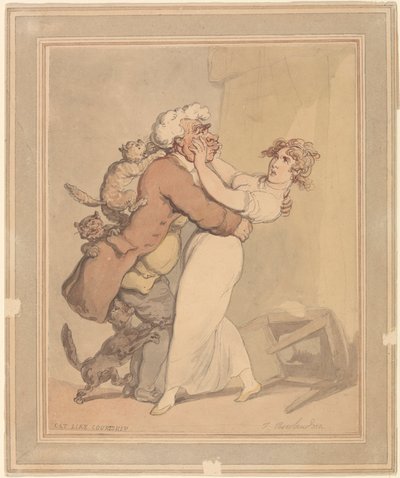 Kissa kuin seurustelu tekijältä Thomas Rowlandson