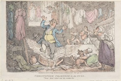 Christopher Crabtree Sudsissa: Rakas, rakas mikä voi olla, 1807., 1807. tekijältä Thomas Rowlandson