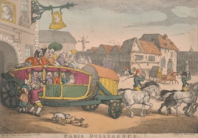 Valmennus: Paris Diligence tekijältä Thomas Rowlandson