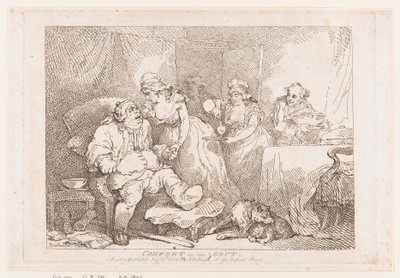 Mukavuutta kihtiä sairastaville tekijältä Thomas Rowlandson