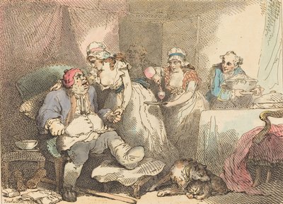 Kihdin lohdutus, 1785. tekijältä Thomas Rowlandson