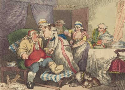 Kihdin lohdutus, 1785. tekijältä Thomas Rowlandson