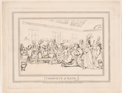 Kylpyhuoneen mukavuudet, kuva 11 tekijältä Thomas Rowlandson