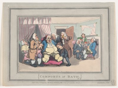 Comforts of Bath, levy 1, 6. tammikuuta 1798, 6. tammikuuta 1798. tekijältä Thomas Rowlandson