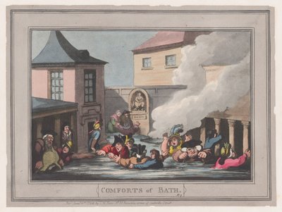 Comforts of Bath, levy 7, 6. tammikuuta 1798, 6. tammikuuta 1798. tekijältä Thomas Rowlandson