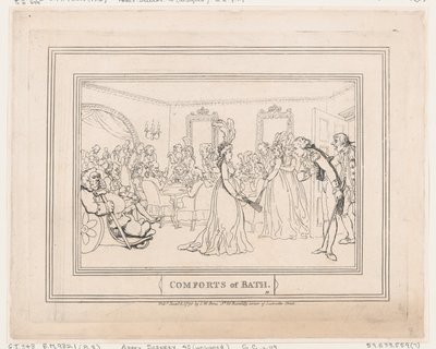 Kylpyhuoneen mukavuudet, kuva 8 tekijältä Thomas Rowlandson