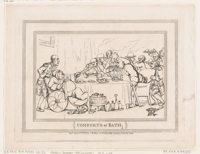 Comforts of Bath, levy 9, 6. tammikuuta 1798, 6. tammikuuta 1798. tekijältä Thomas Rowlandson