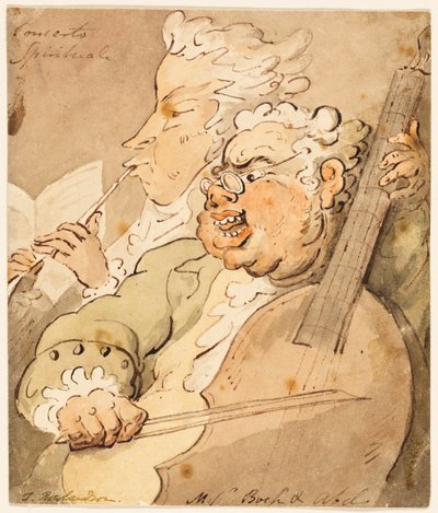 Concerto Spirituale [kanssa] lähettiläiden Bochin ja Abelin kanssa tekijältä Thomas Rowlandson