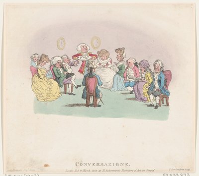 Keskustelu, 20. maaliskuuta 1803, 20. maaliskuuta 1803. tekijältä Thomas Rowlandson
