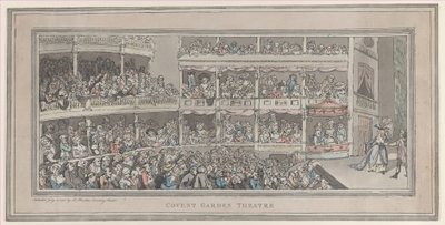 Covent Garden Theatre, 20. heinäkuuta 1786, 20. heinäkuuta 1786. tekijältä Thomas Rowlandson