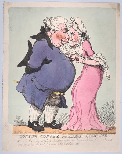 Doctor Convex ja Lady Concave, 20. marraskuuta 1802, 20. marraskuuta 1802. tekijältä Thomas Rowlandson