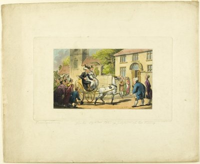 Tohtorin syntaksi elämänsä haltuunotto, The Tour of Doctor Syntax tekijältä Thomas Rowlandson