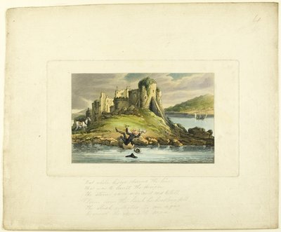 Doctor Syntax Tumbling in the Water, The Tour of Doctor Syntax tekijältä Thomas Rowlandson