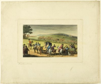 Doctor Syntax at a Review, The Tour of Doctor Syntax tekijältä Thomas Rowlandson