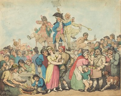 Dr. Botherum, Mountebank, 1800. tekijältä Thomas Rowlandson