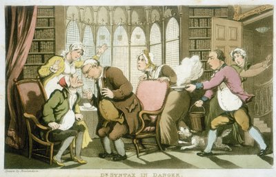 Tohtori Syntaksi vaarassa tekijältä Thomas Rowlandson