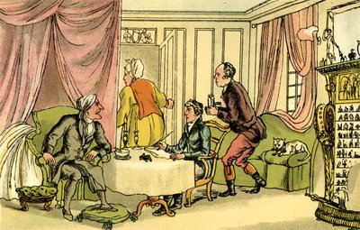 "Tohtori Syntax tekee tahtonsa" tekijältä Thomas Rowlandson