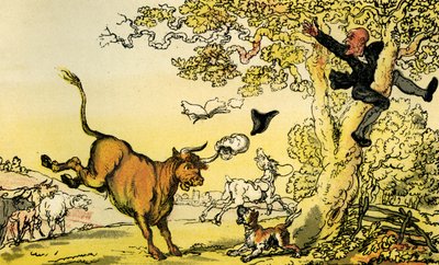 "Tohtori syntaksi härän takaa" tekijältä Thomas Rowlandson