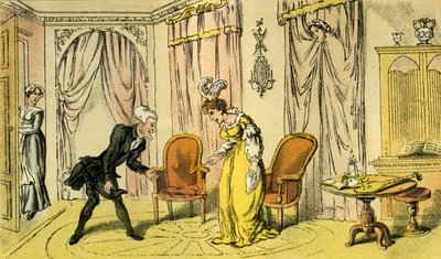 "Tohtori syntaksi, jonka sai piika rakastajatarin sijaan" tekijältä Thomas Rowlandson