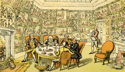 "Dr Syntax with my Lord" tekijältä Thomas Rowlandson