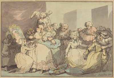 Syntymäpäiväpukeutuminen tekijältä Thomas Rowlandson
