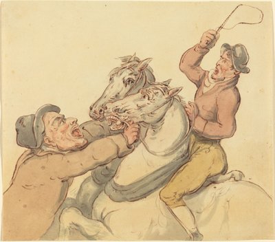 Conductors amb una parella de cavalls de cria finlandesos tekijältä Thomas Rowlandson