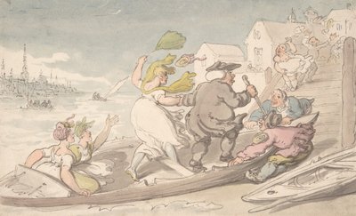 Itätuulet, n. 1810. tekijältä Thomas Rowlandson.