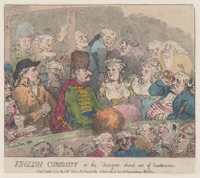 English Curiosity eli The Foreigner Stared Out of Countenance, 1. tammikuuta 1794., 1. tammikuuta 1794. tekijältä Thomas Rowlandson