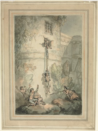 Ranskalaisten vankien pako tekijältä Thomas Rowlandson