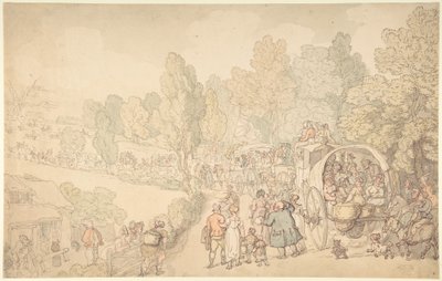 Fairlopin markkinat, Essex tekijältä Thomas Rowlandson