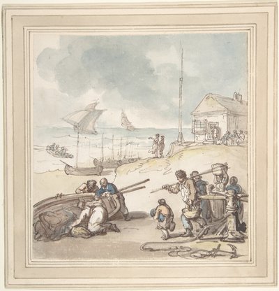 Hahmot merenrannalla tekijältä Thomas Rowlandson