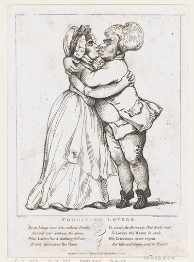 Anteeksiantavia rakastajia, 15. maaliskuuta 1798, 15. maaliskuuta 1798. tekijältä Thomas Rowlandson